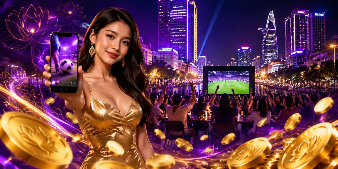 Sân khấu cá cược bóng đá neon tại TP.HCM trên nền tảng 789clup