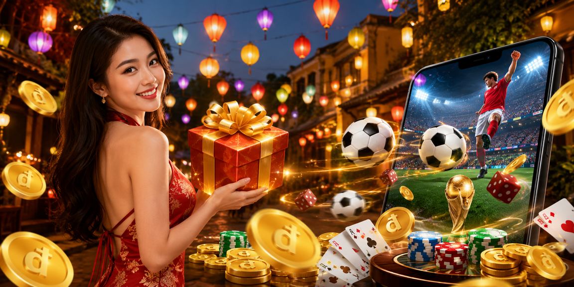 Người chơi tham gia trò chơi bài tại Hội An dưới ánh đèn lồng truyền thống