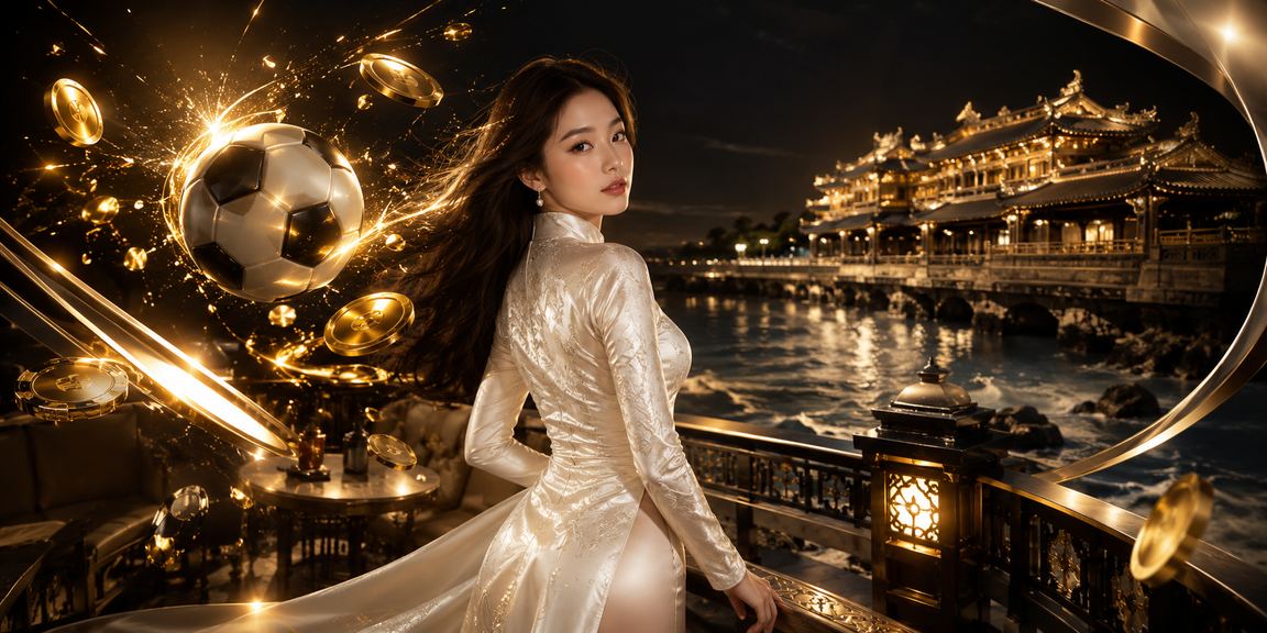 Người phụ nữ Huế mặc áo dài thưởng thức cá cược bóng đá trực tuyến
